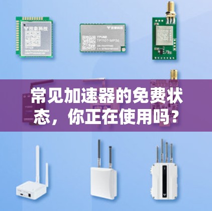 常见加速器的免费状态,你正在使用吗?