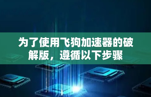 为了使用飞狗加速器的破解版,遵循以下步骤