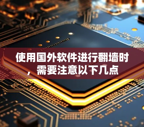 使用国外软件进行翻墙时,需要注意以下几点 使用国外软件进行翻墙时,需要注意以下几点