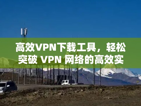高效VPN下载工具，轻松突破 VPN 网络的高效实现