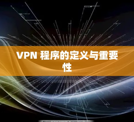 VPN 程序的定义与重要性 VPN 程序的定义与重要性