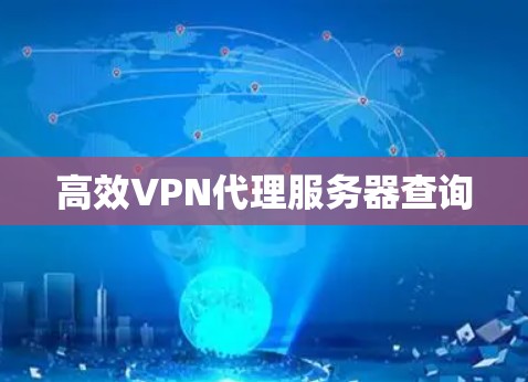 高效VPN代理服务器查询 高效VPN代理服务器查询